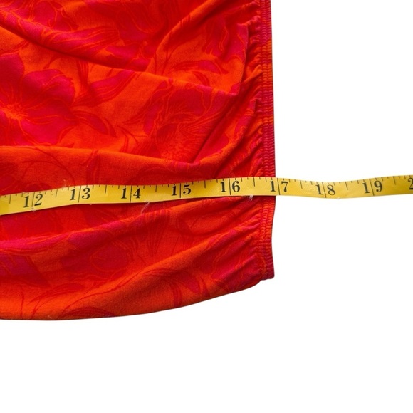 Torrid Super Soft Off Shoulder Long Sleeve Crop Top Floral Orange Plus Size 2 2X - Picture 11 of 13